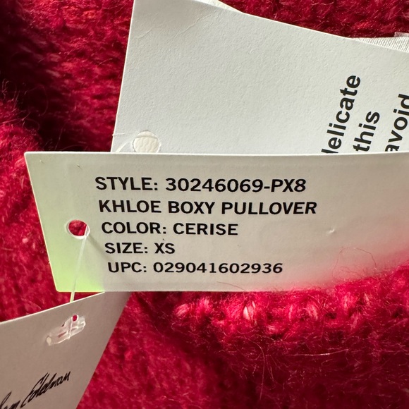 Sam Edelman Vibrant Red Crew Neck Sweater - Picture 6 of 11